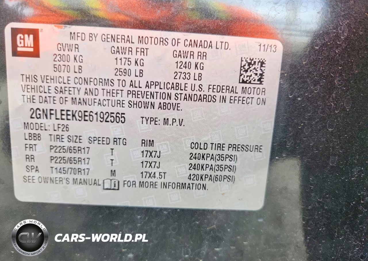 2014 Chevrolet Equinox Ls VIN:2GNFLEEK9E6192565 - 13