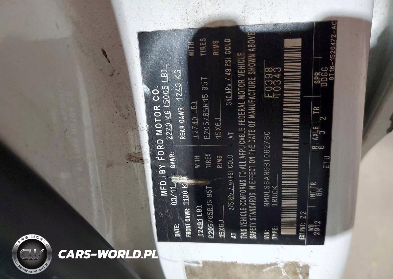 2011 Ford Transit Connect Xl Delivery Van VIN:NM0LS6AN9BT062760 - 13