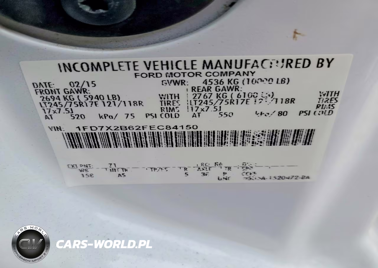 2015 Ford F-250 Xl VIN:1FD7X2B62FEC84150 - 13