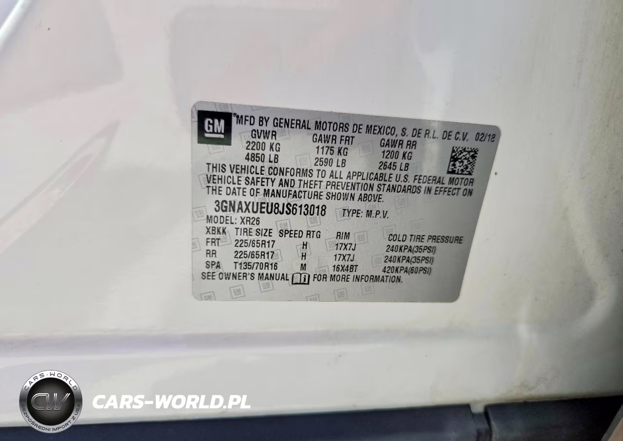 2018 Chevrolet Equinox Lt VIN:3GNAXUEU8JS613018 - 13