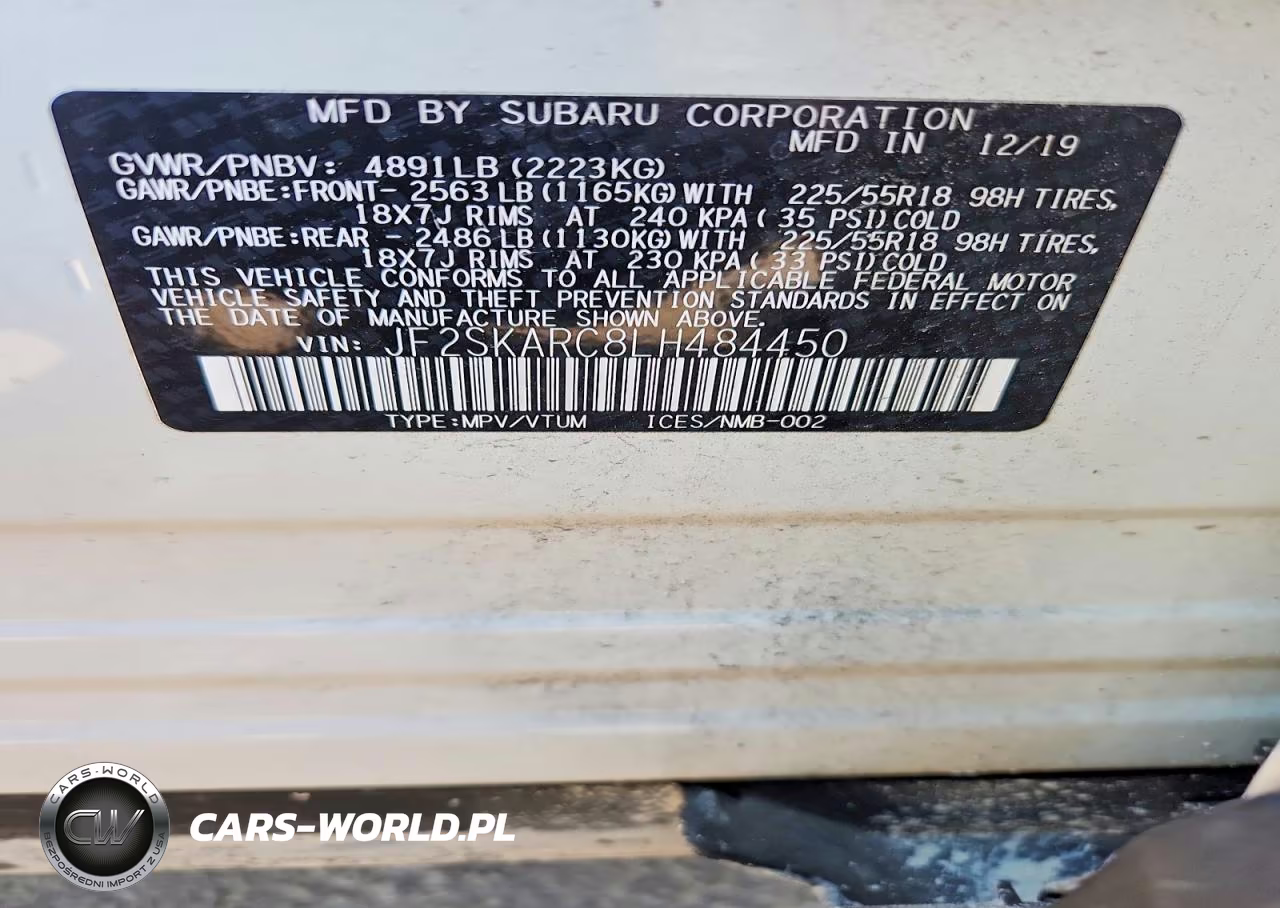 2020 Subaru Forester Sport VIN:JF2SKARC8LH484450 - 14