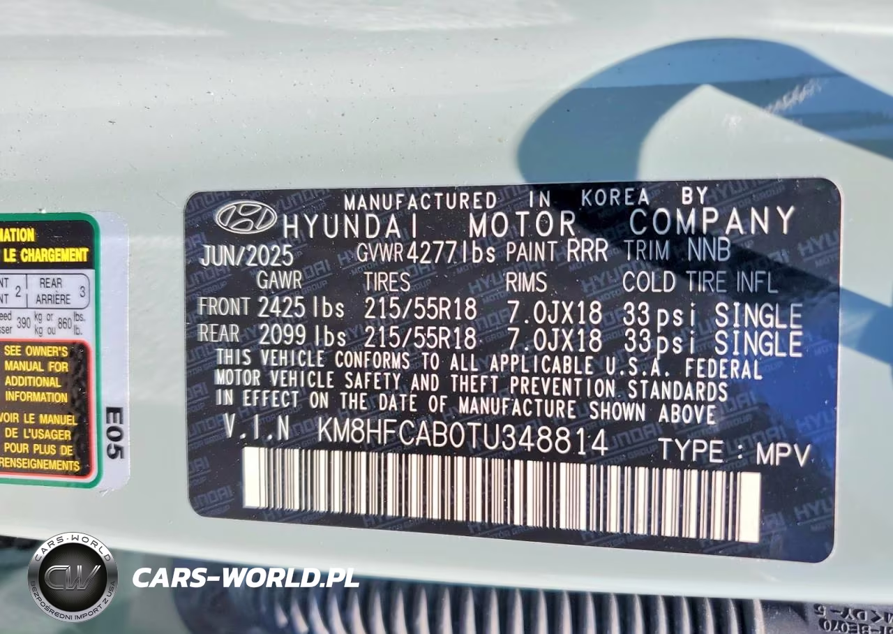 2026 Hyundai Kona Sel Sport VIN:KM8HFCAB0TU348814 - 14
