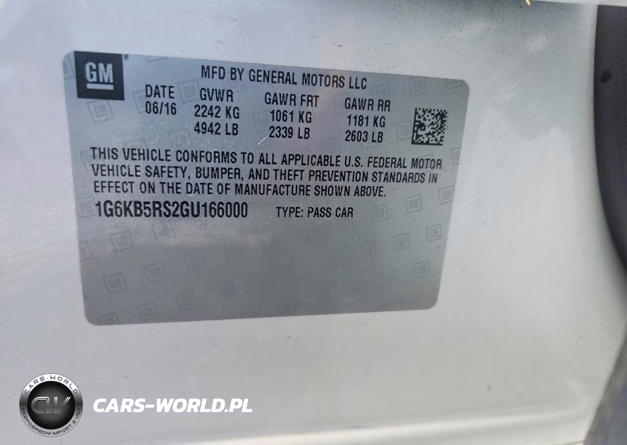 2016 Cadillac Ct6 VIN:1G6KB5RS2GU166000 - 12