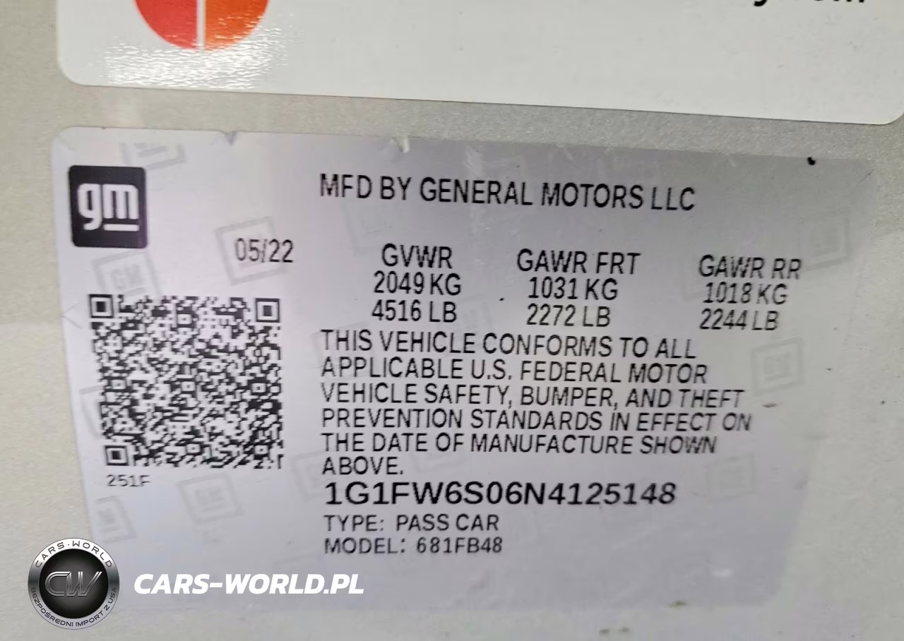 2022 Chevrolet Bolt Ev 1Lt VIN:1G1FW6S06N4125148 - 13