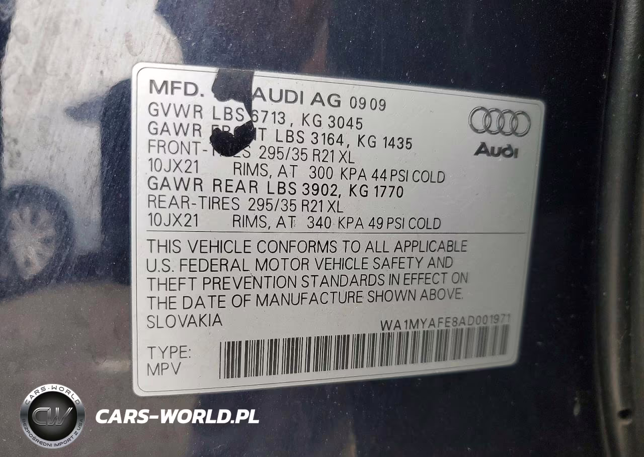 2010 Audi Q7 Premium Plus VIN:WA1MYAFE8AD001971 - 13