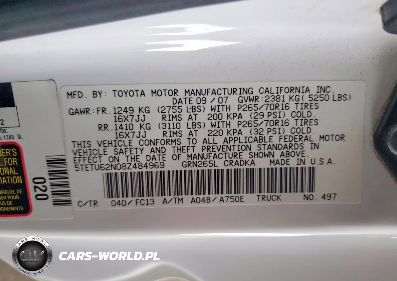 2008 Toyota Tacoma Prerunner Access Cab VIN:5TETU62N08Z484969 - 12