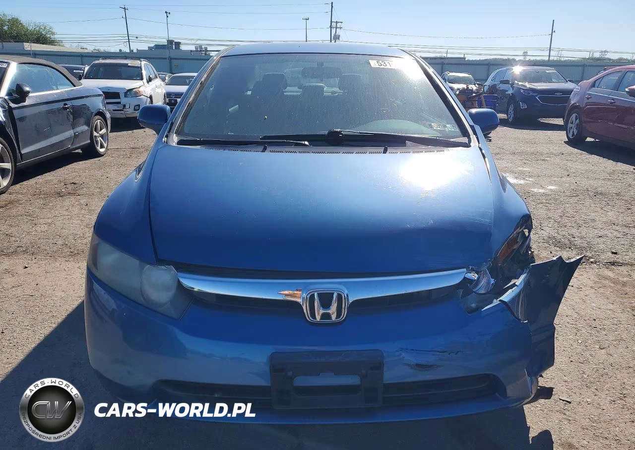 2008 Honda Civic Lx VIN:1HGFA16538L006600 - 5