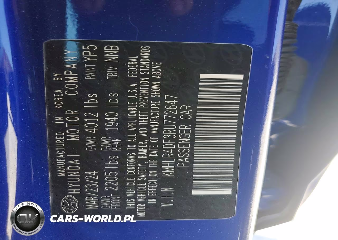 2024 Hyundai Elantra N Line VIN:KMHLR4DF3RU772647 - 13