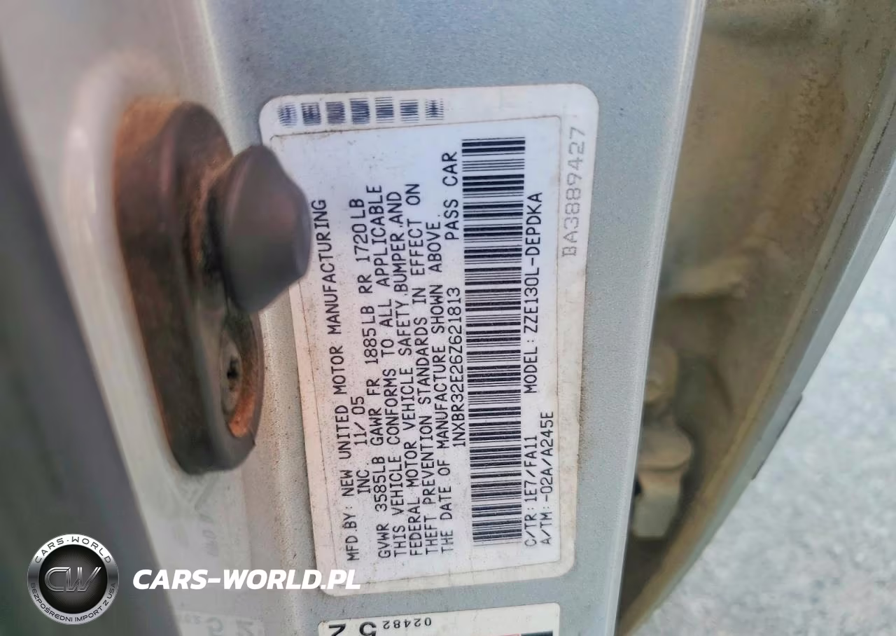 2006 Toyota Corolla Le VIN:1NXBR32E26Z621813 - 12