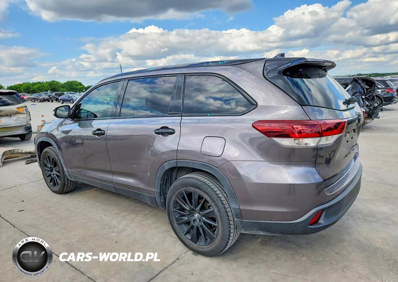 2019 Toyota Highlander Se VIN:5TDKZRFH8KS316519 - 2