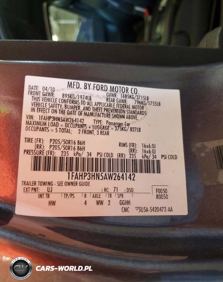 2010 Ford Focus Sel VIN:1FAHP3HN5AW264142 - 12