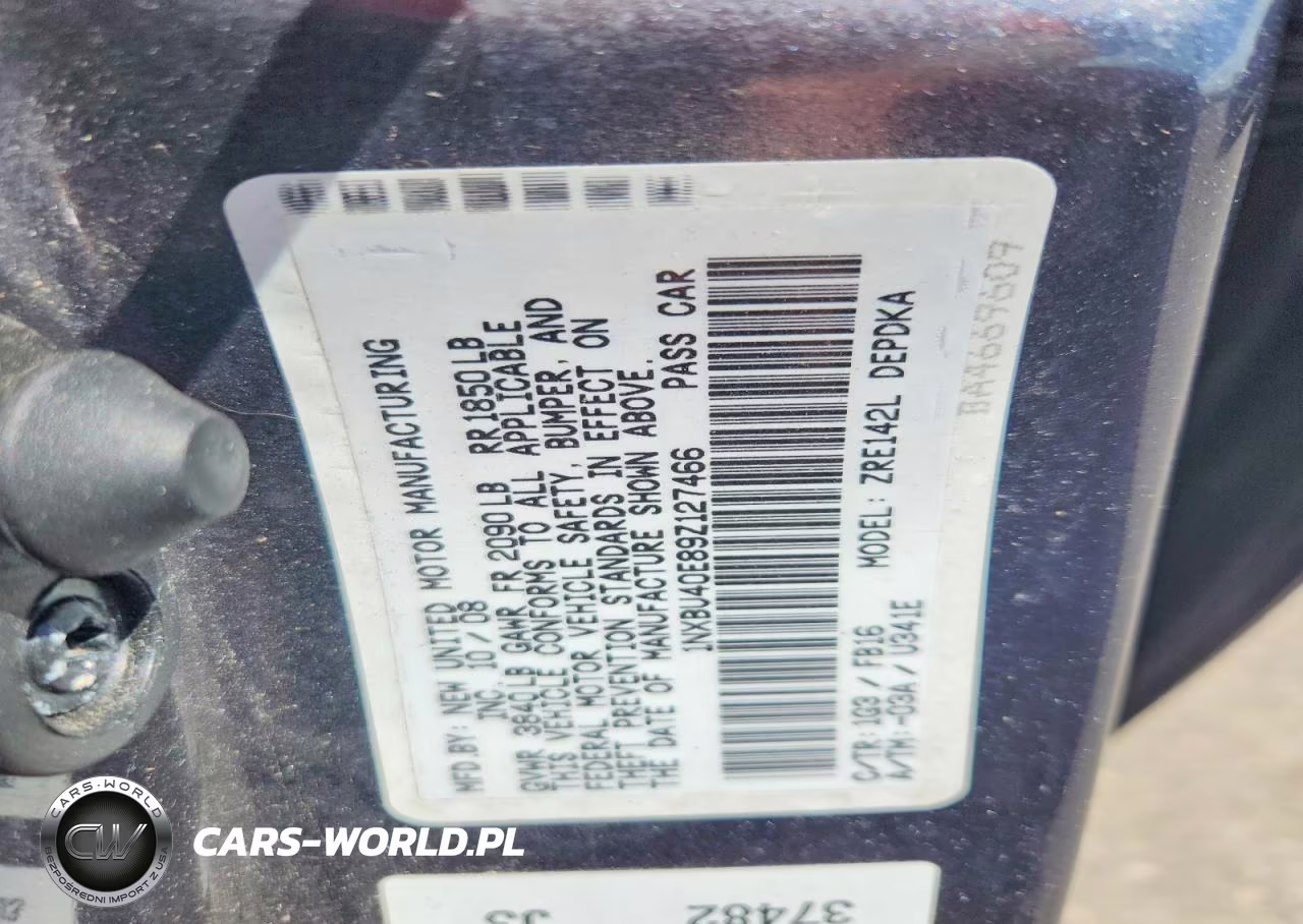 2009 Toyota Corolla Le VIN:1NXBU40E89Z127466 - 12