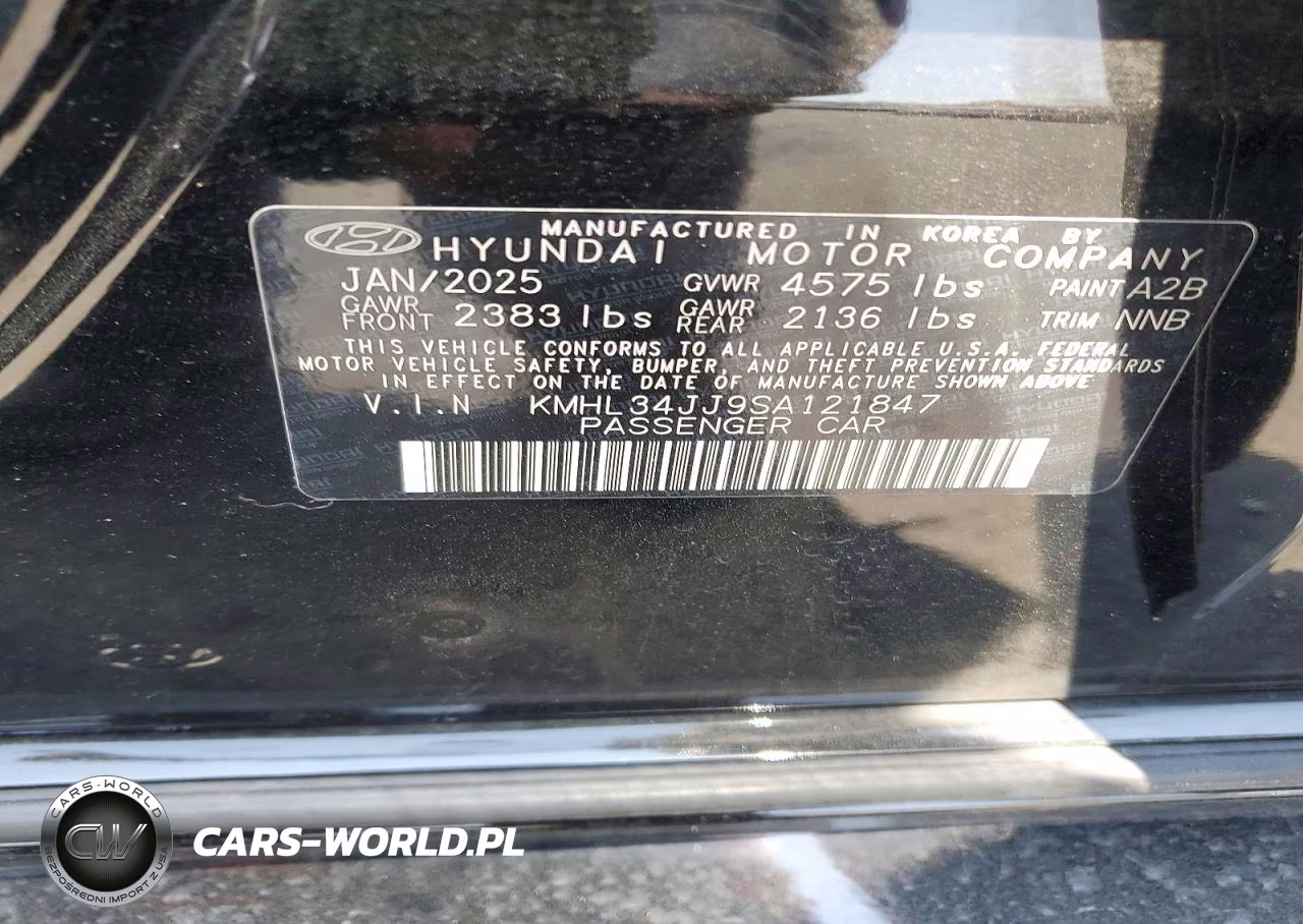 2025 Hyundai Sonata Hybrid Sel VIN:KMHL34JJ9SA121847 - 12