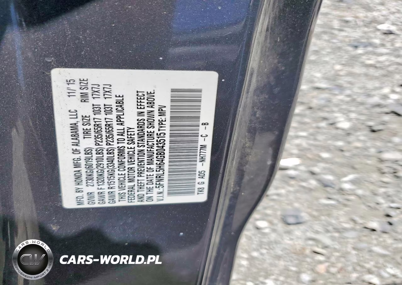 2016 Honda Odyssey Exl VIN:5FNRL5H64GB043515 - 14
