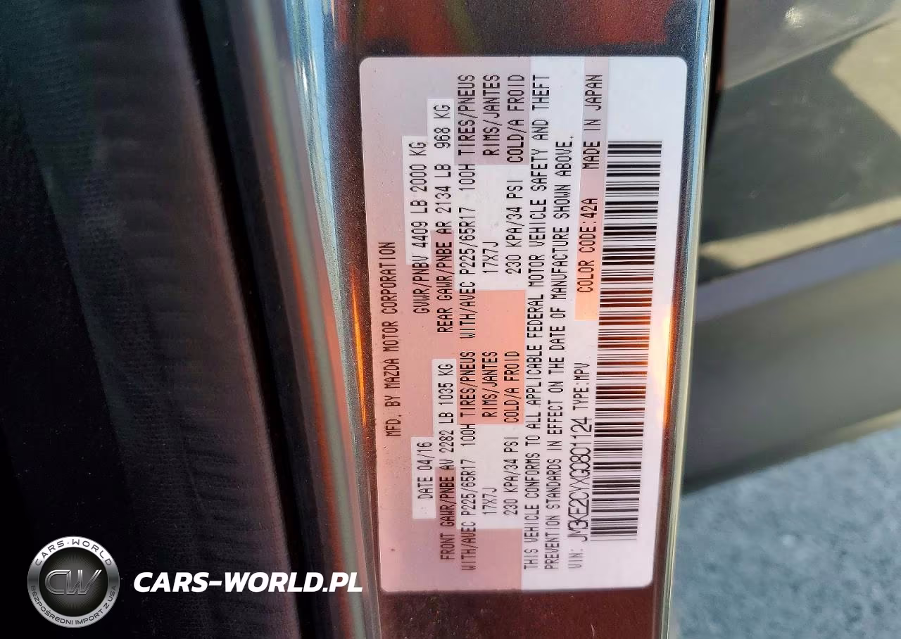 2016 Mazda Cx-5 Touring VIN:JM3KE2CYXG0801124 - 12