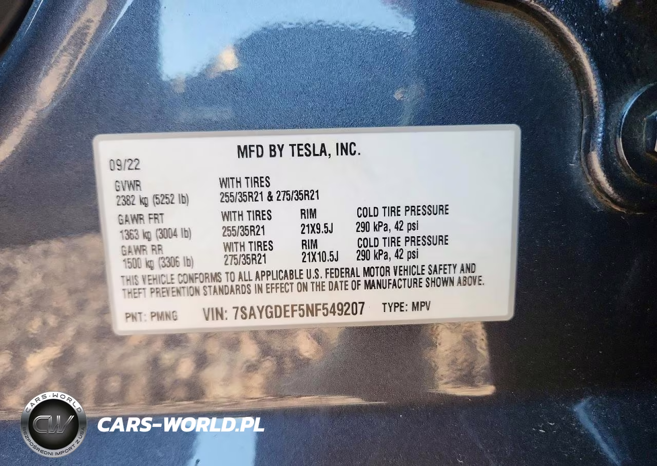 2022 Tesla Model Y VIN:7SAYGDEF5NF549207 - 13
