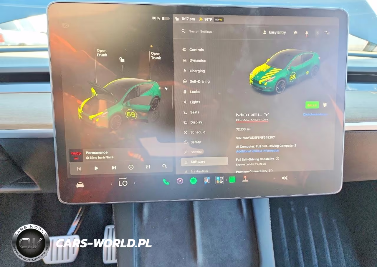 2022 Tesla Model Y VIN:7SAYGDEF5NF549207 - 9