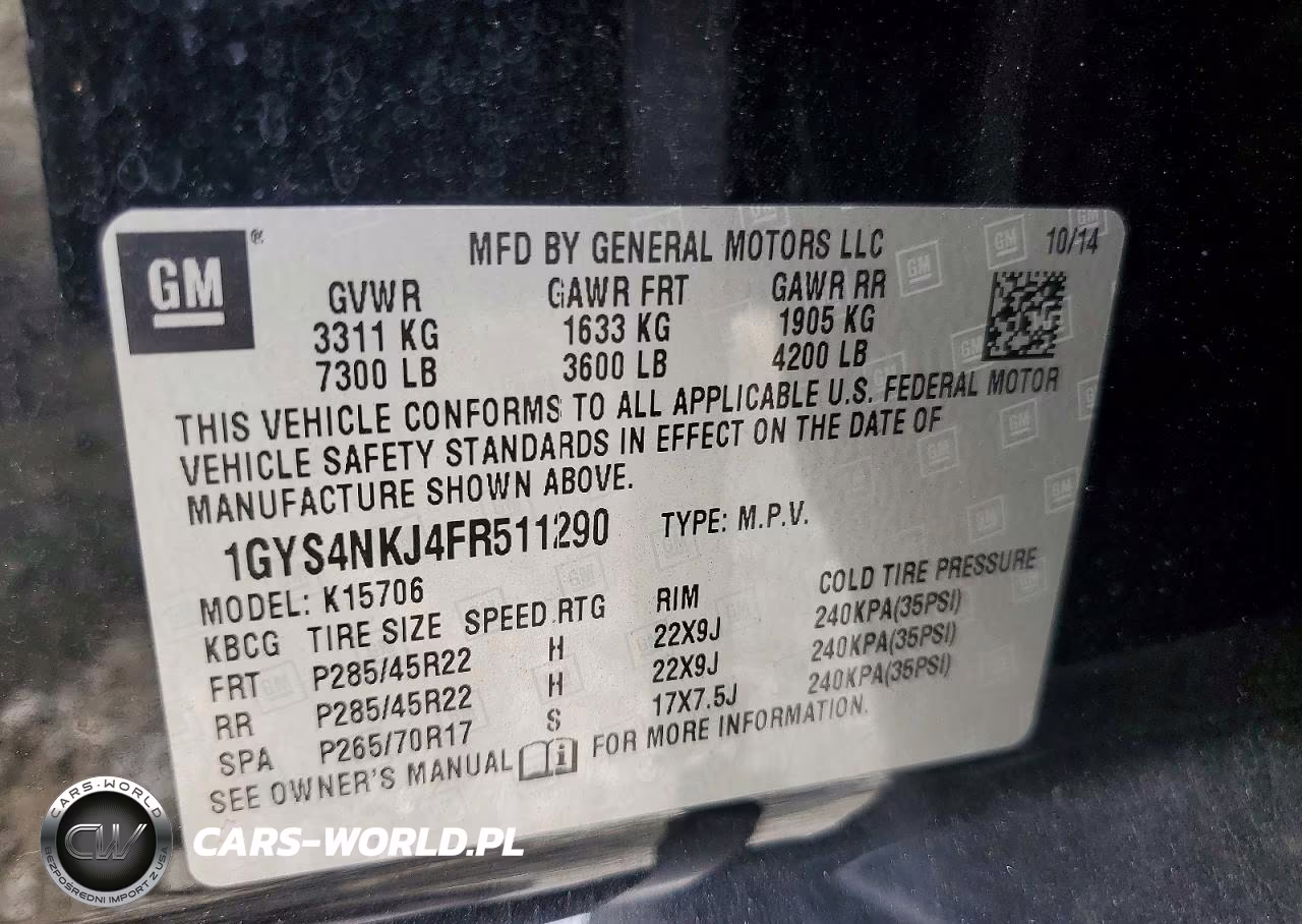 2015 Cadillac Escalade Premium VIN:1GYS4NKJ4FR511290 - 13