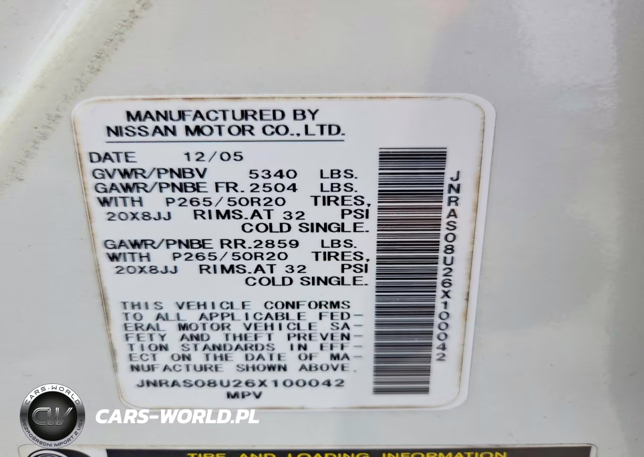 2006 Infiniti Fx35 Base VIN:JNRAS08U26X100042 - 13