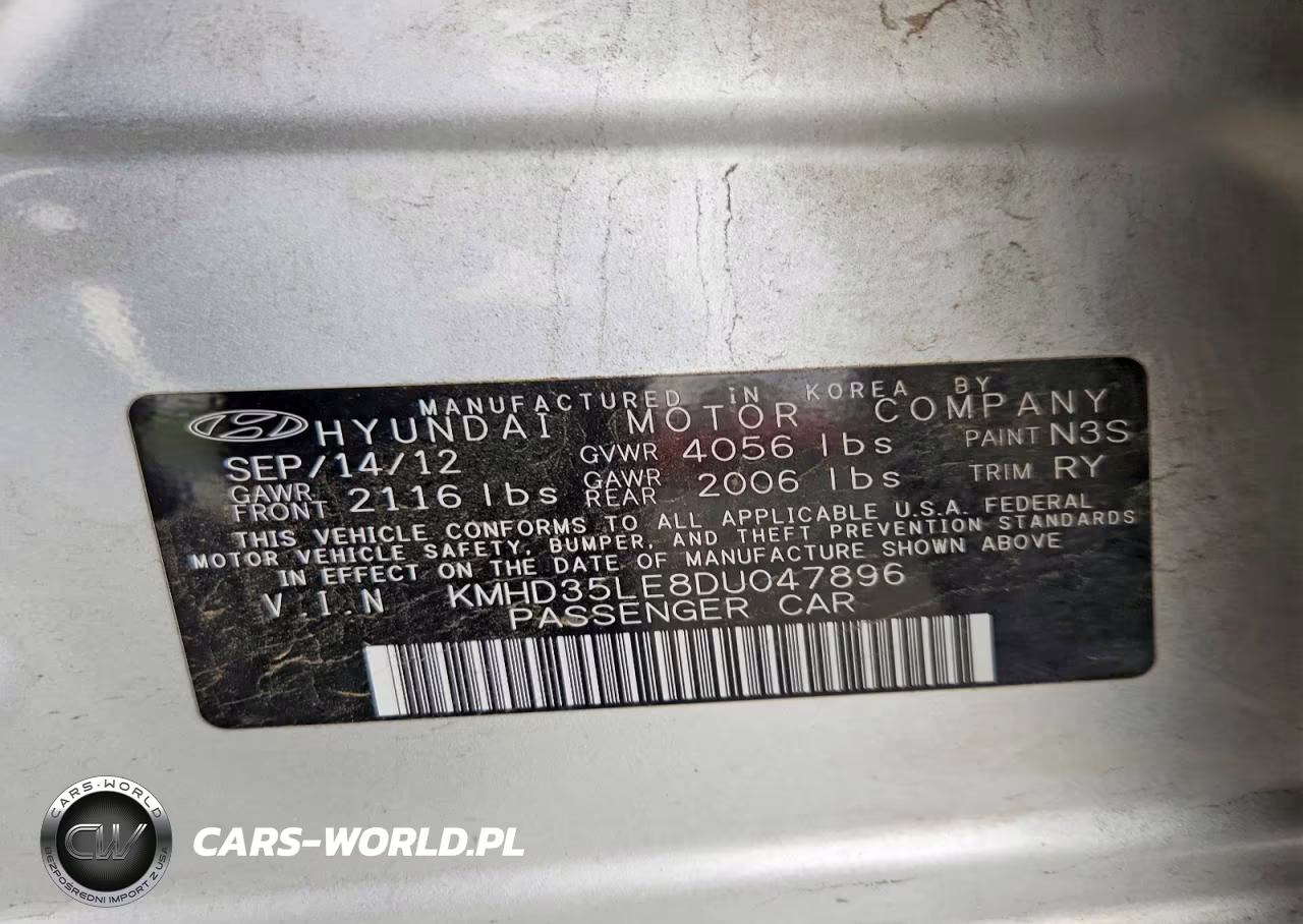 2013 Hyundai Elantra Gt Base VIN:KMHD35LE8DU047896 - 12