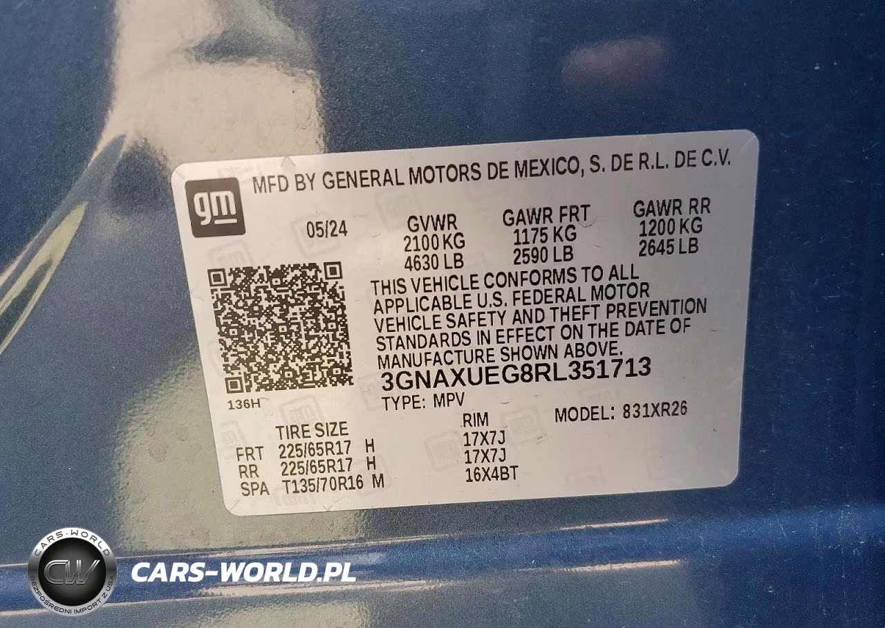 2024 Chevrolet Equinox Lt VIN:3GNAXUEG8RL351713 - 13