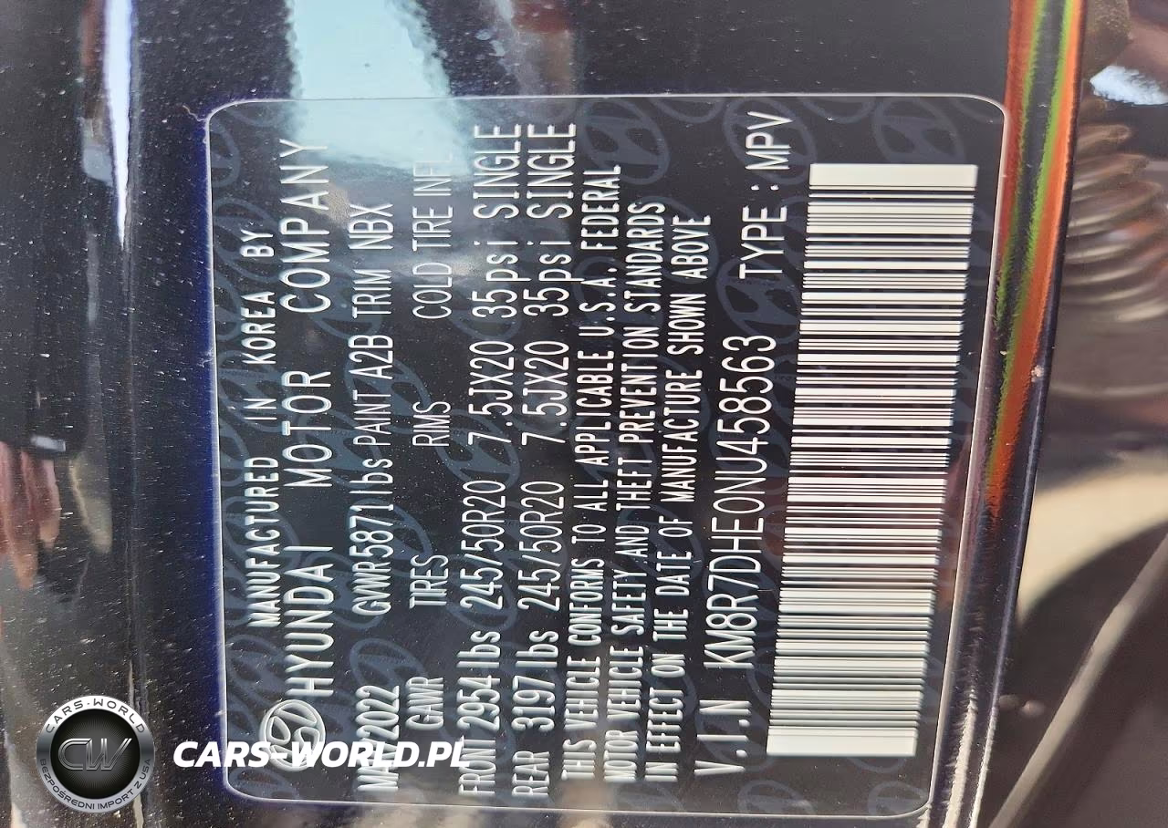 2022 Hyundai Palisade Calligraphy VIN:KM8R7DHE0NU458563 - 12
