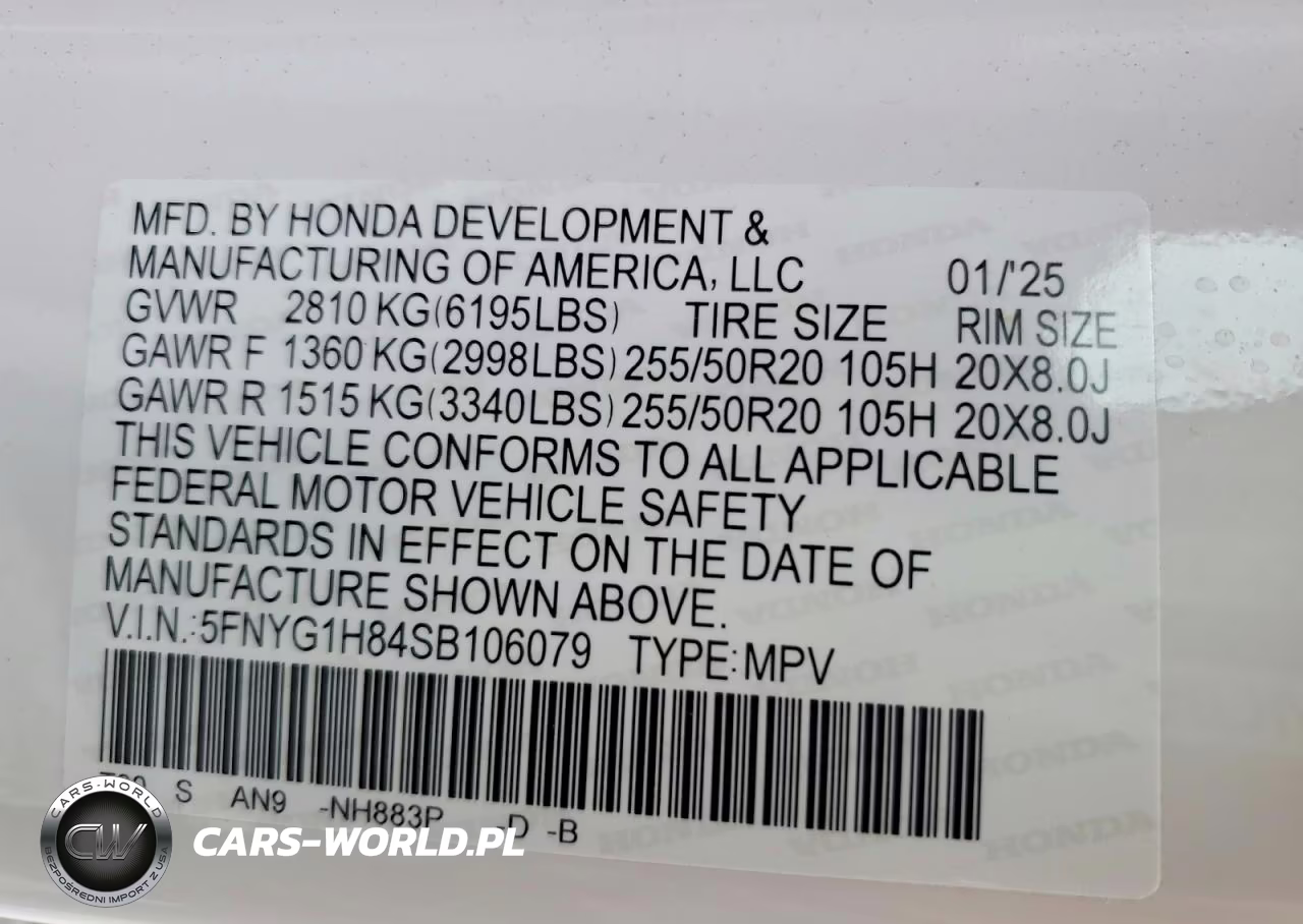 2025 Honda Pilot Elite VIN:5FNYG1H84SB106079 - 13
