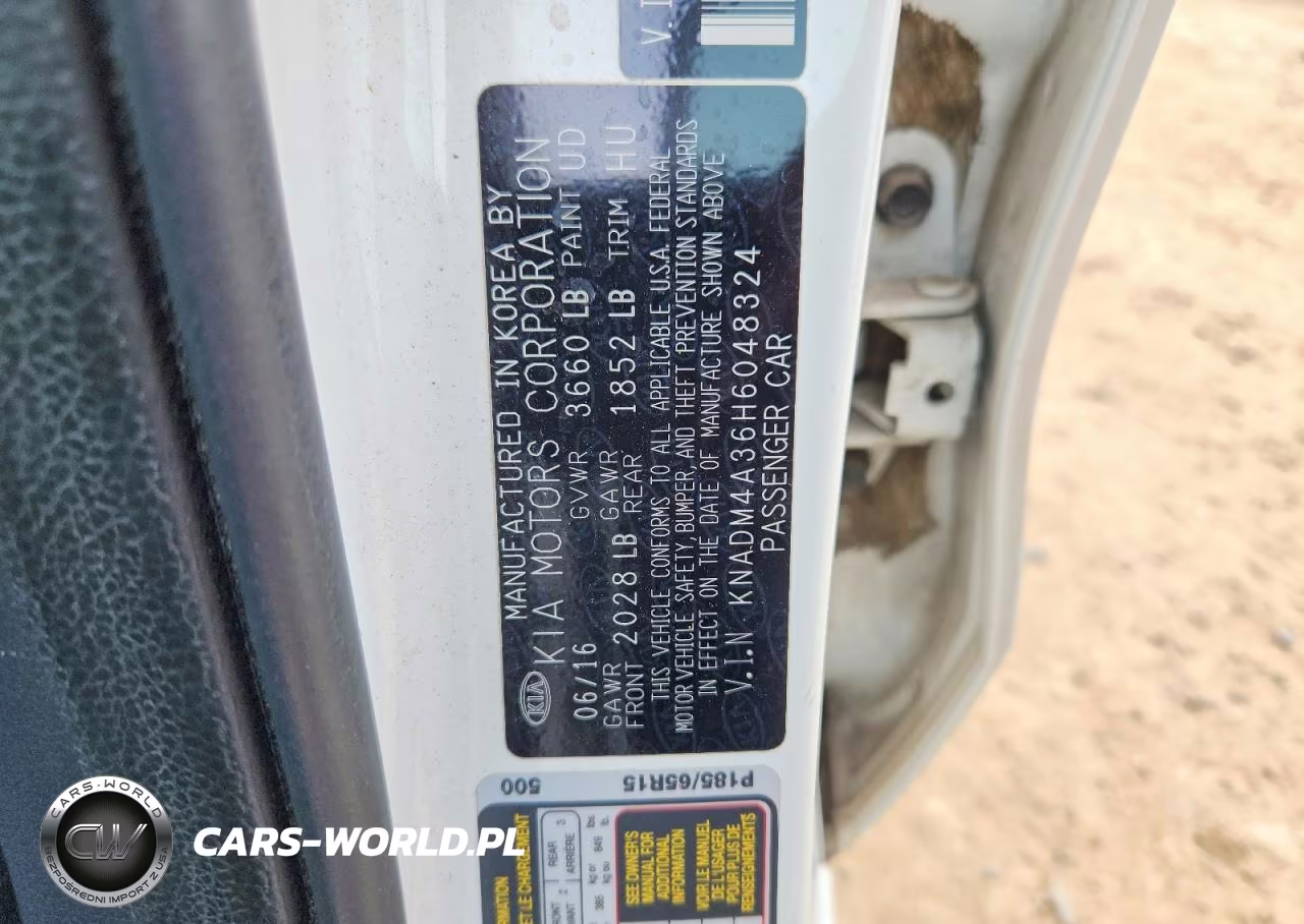 2017 Kia Rio Lx VIN:KNADM4A36H6048324 - 12