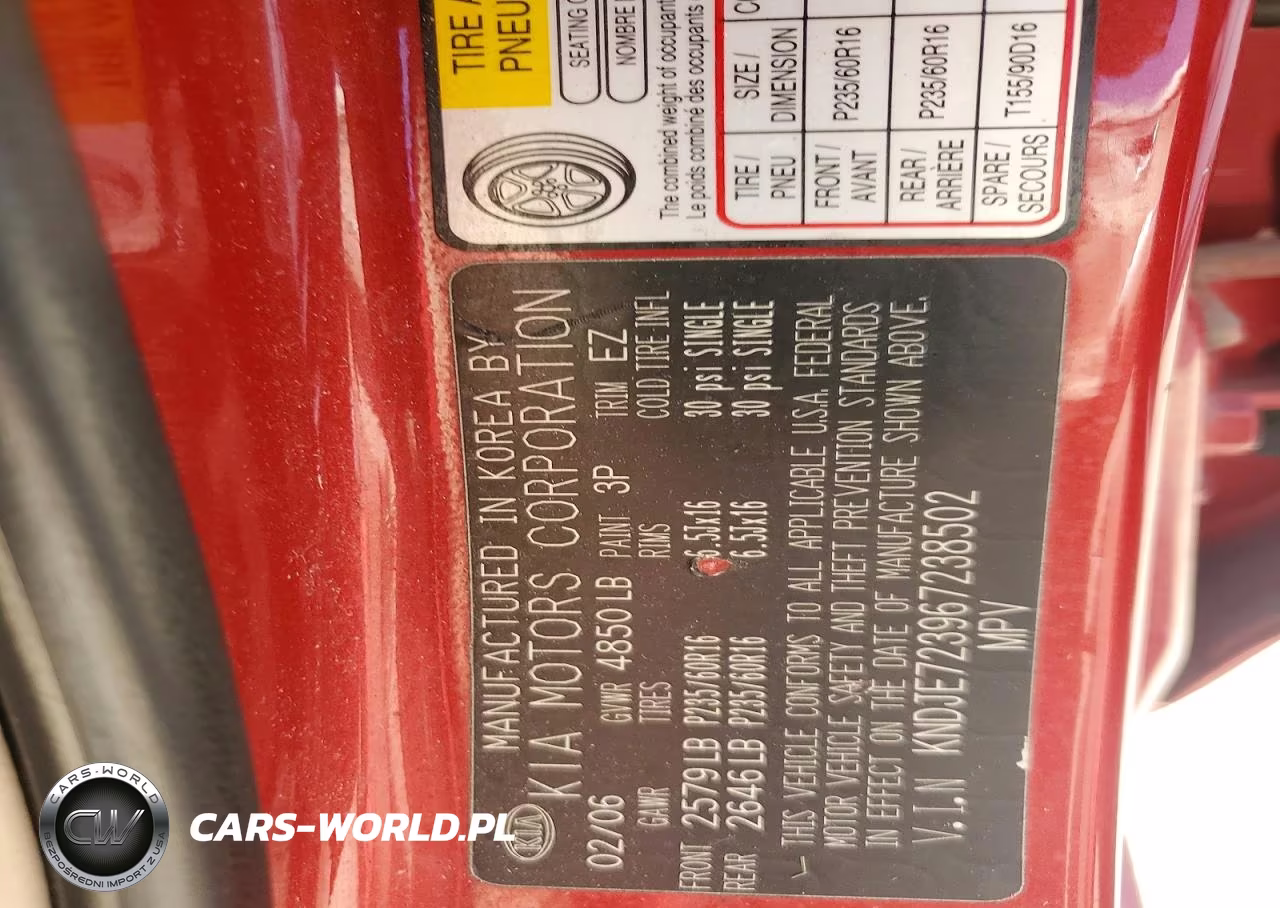 2006 Kia Sportage Lx VIN:KNDJE723967238502 - 13