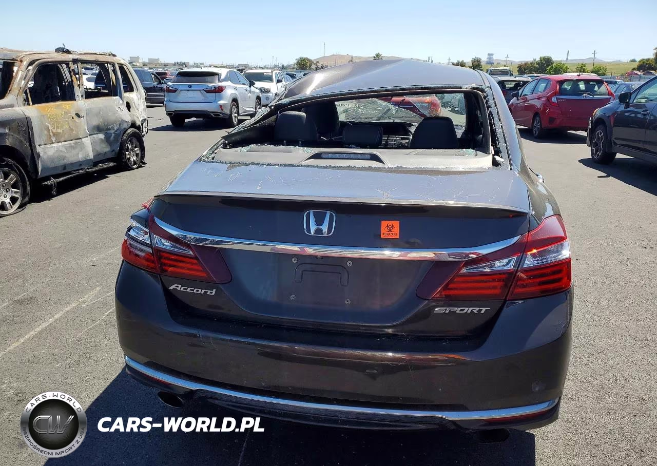 2016 Honda Accord Sport VIN:1HGCR2F5XGA127958 - 6