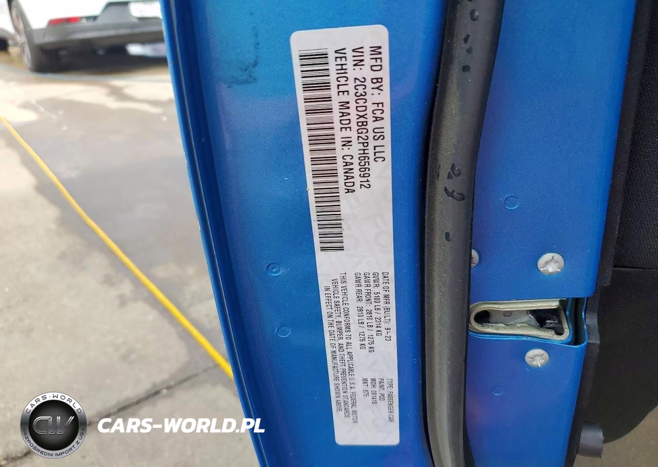 2023 Dodge Charger Sxt VIN:2C3CDXBG2PH656912 - 12