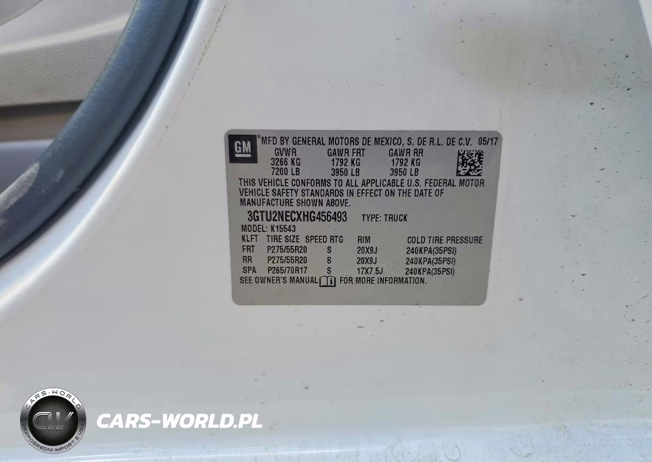 2017 GMC Sierra K1500 Slt VIN:3GTU2NECXHG456493 - 13