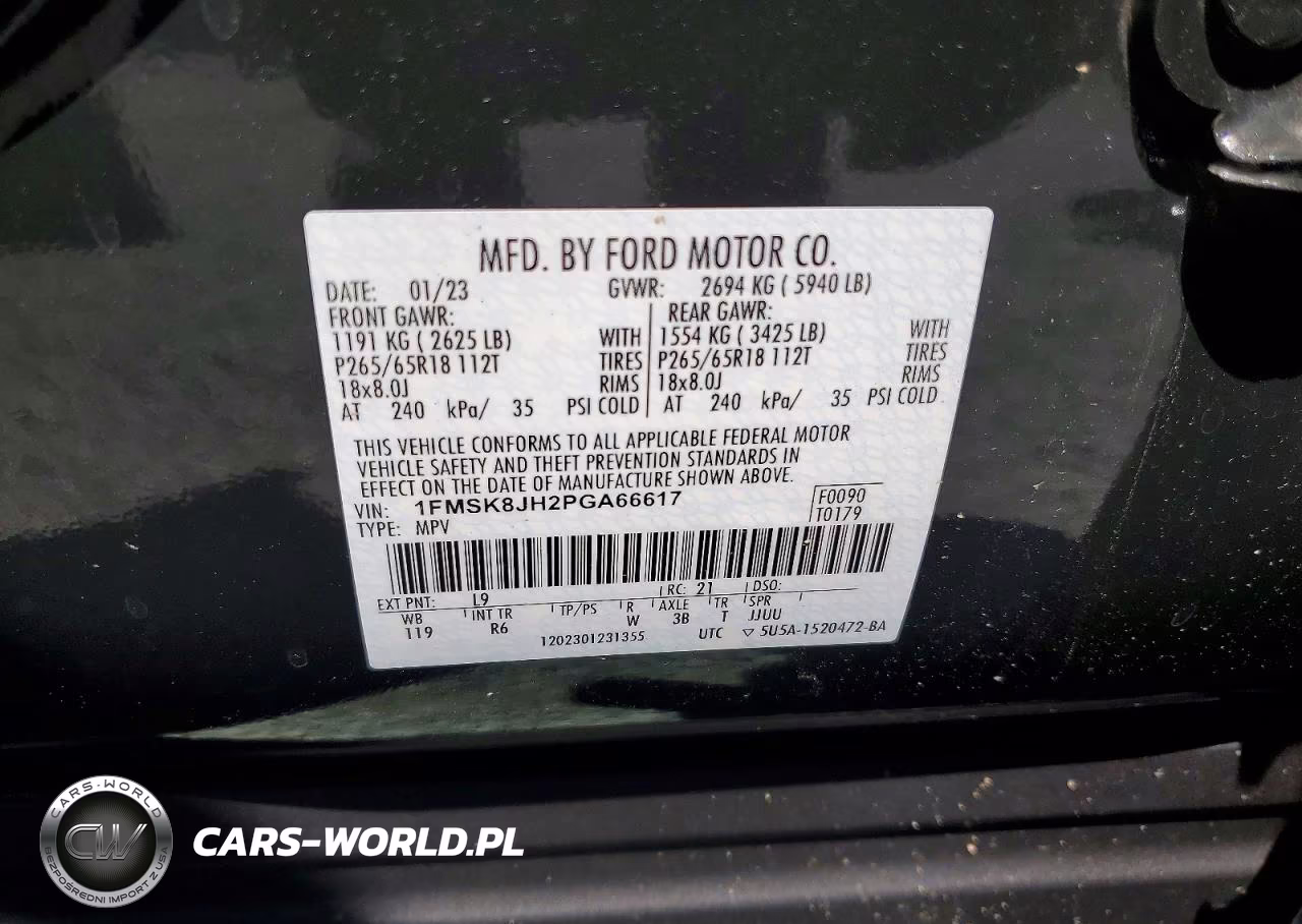 2023 Ford Explorer Timberline VIN:1FMSK8JH2PGA66617 - 13