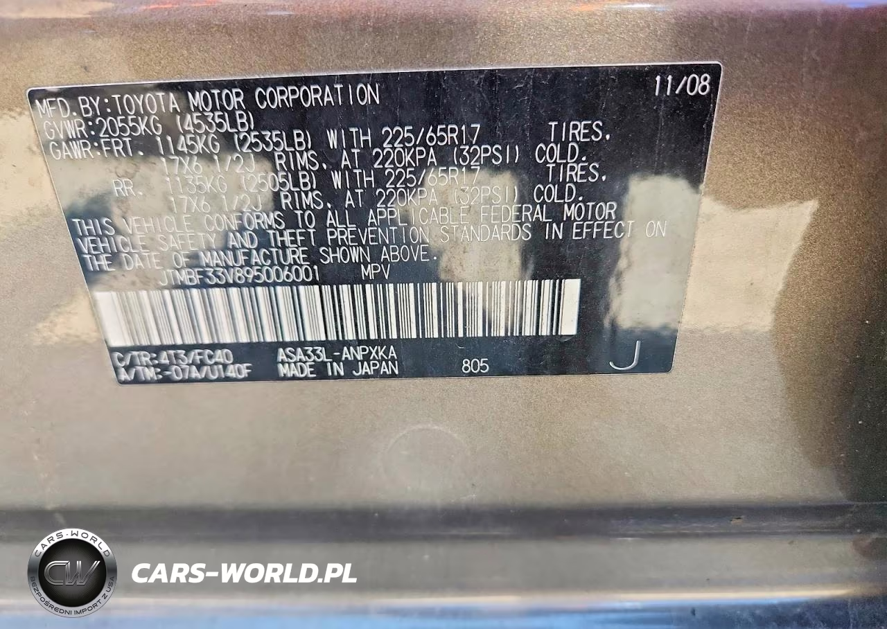 2009 Toyota Rav4 Base VIN:JTMBF33V895006001 - 13