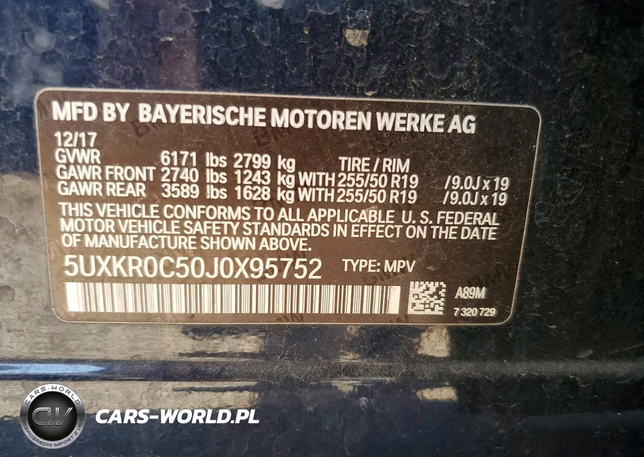 2018 BMW X5 xDrive35I VIN:5UXKR0C50J0X95752 - 12