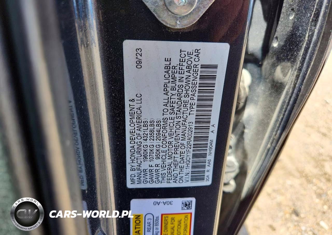 2024 Honda Accord Lx VIN:1HGCY1F22RA002913 - 12