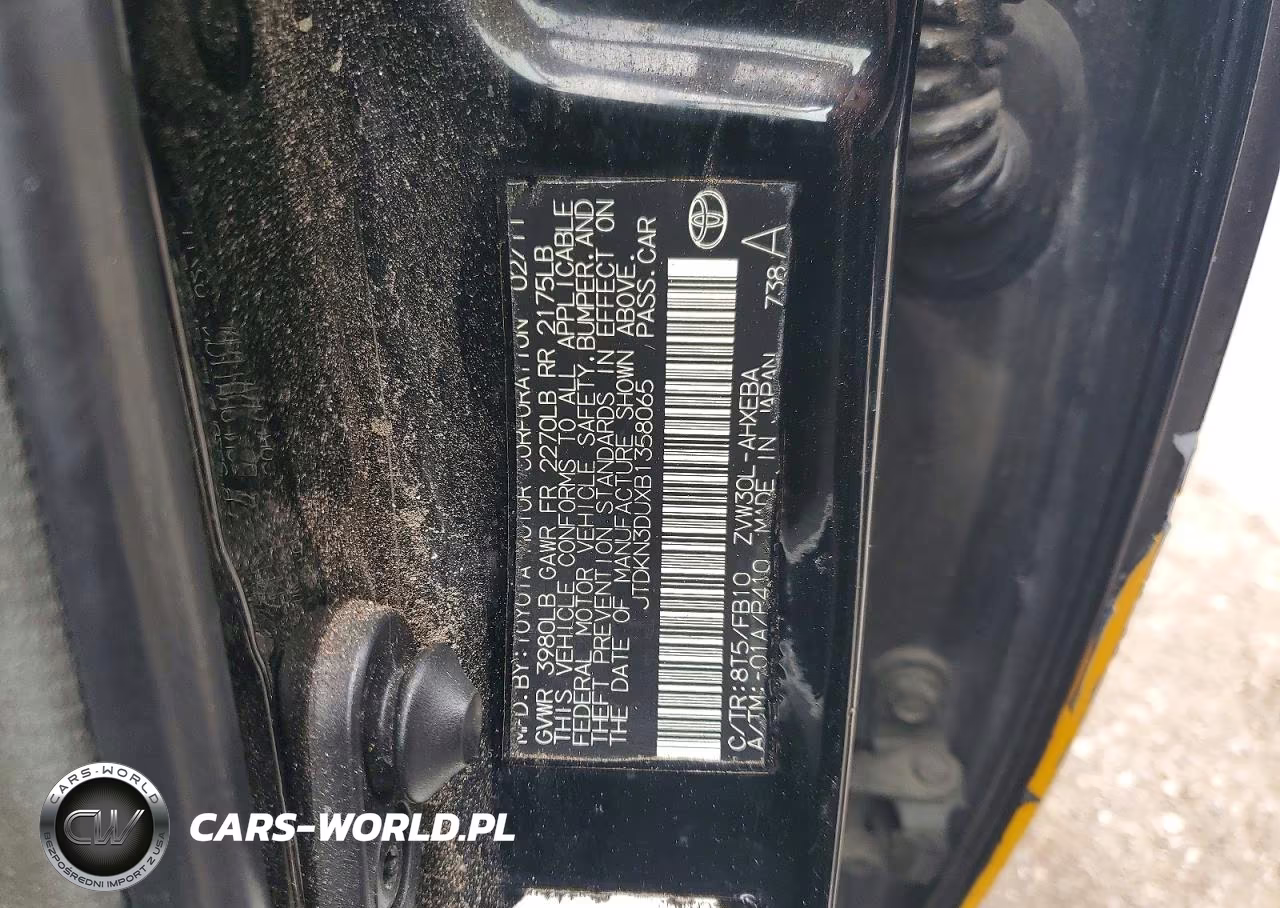 2011 Toyota Prius Two VIN:JTDKN3DUXB1358065 - 12