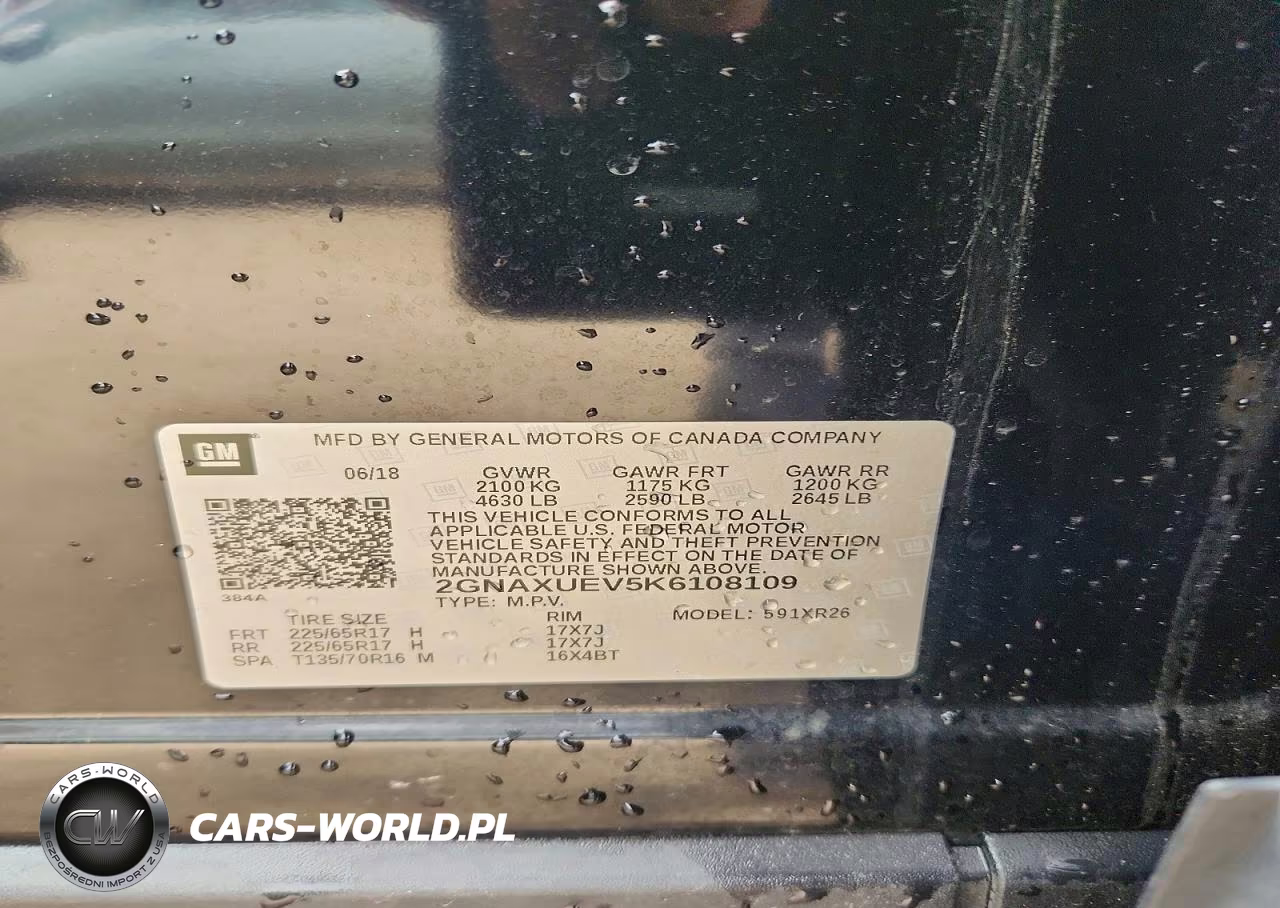 2019 Chevrolet Equinox Lt VIN:2GNAXUEV5K6108109 - 12