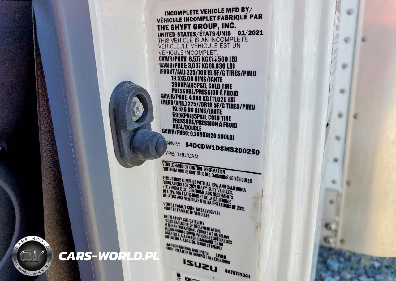 2021 Chevrolet 4500 Box Truck VIN:54DCDW1D8MS200250 - 14