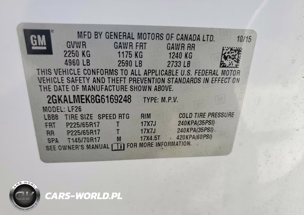 2016 GMC Terrain Sle VIN:2GKALMEK8G6169248 - 13