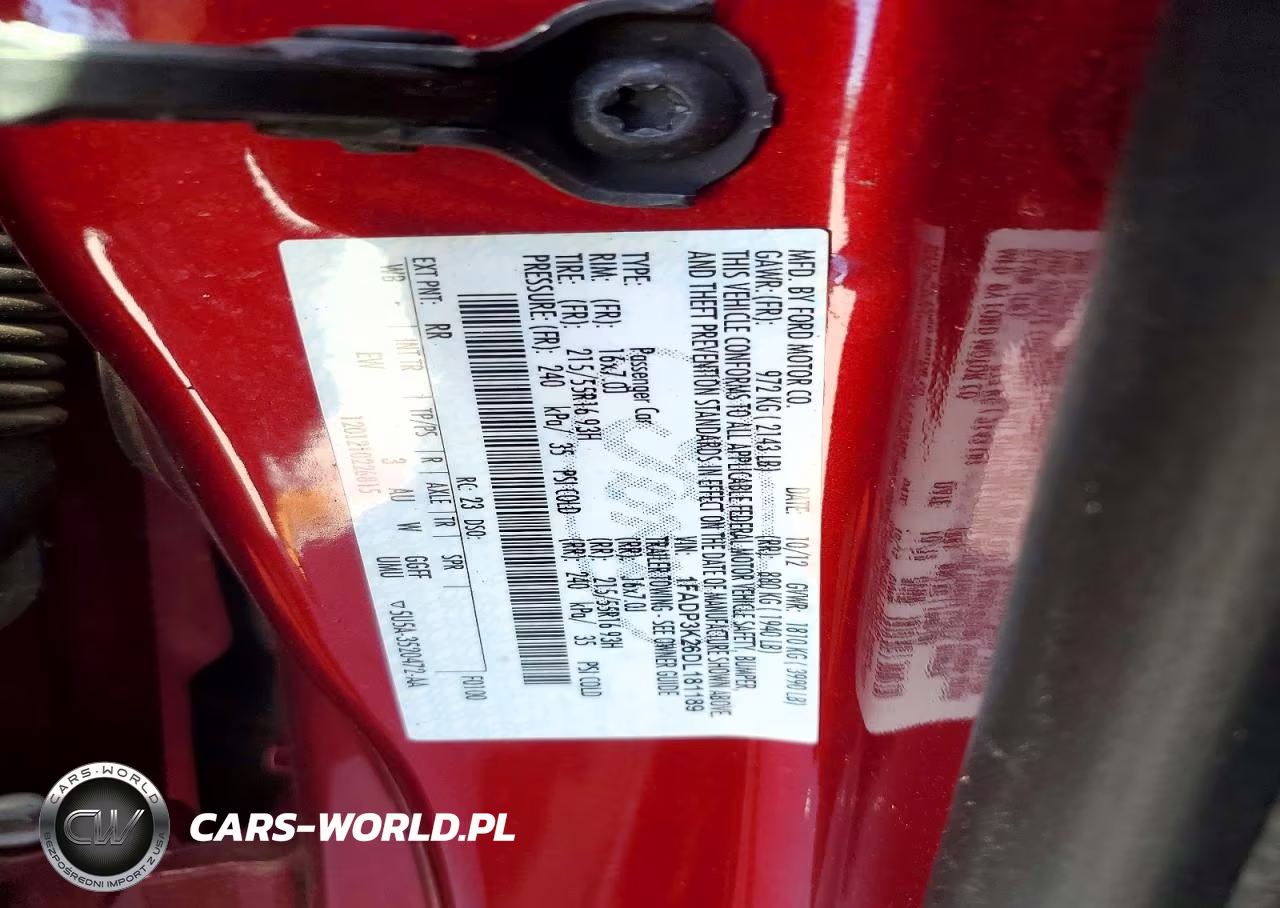 2013 Ford Focus Se VIN:1FADP3K26DL181189 - 12