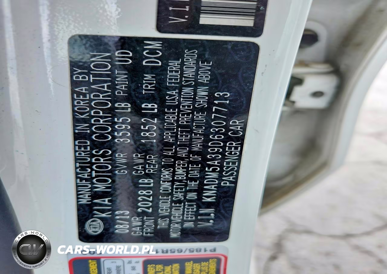 2013 Kia Rio Lx VIN:KNADM5A39D6307713 - 12
