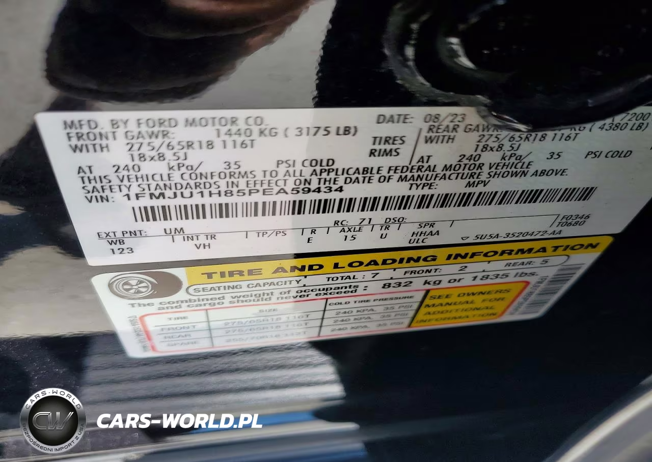 2023 Ford Expedition Xlt VIN:1FMJU1H85PEA59434 - 13