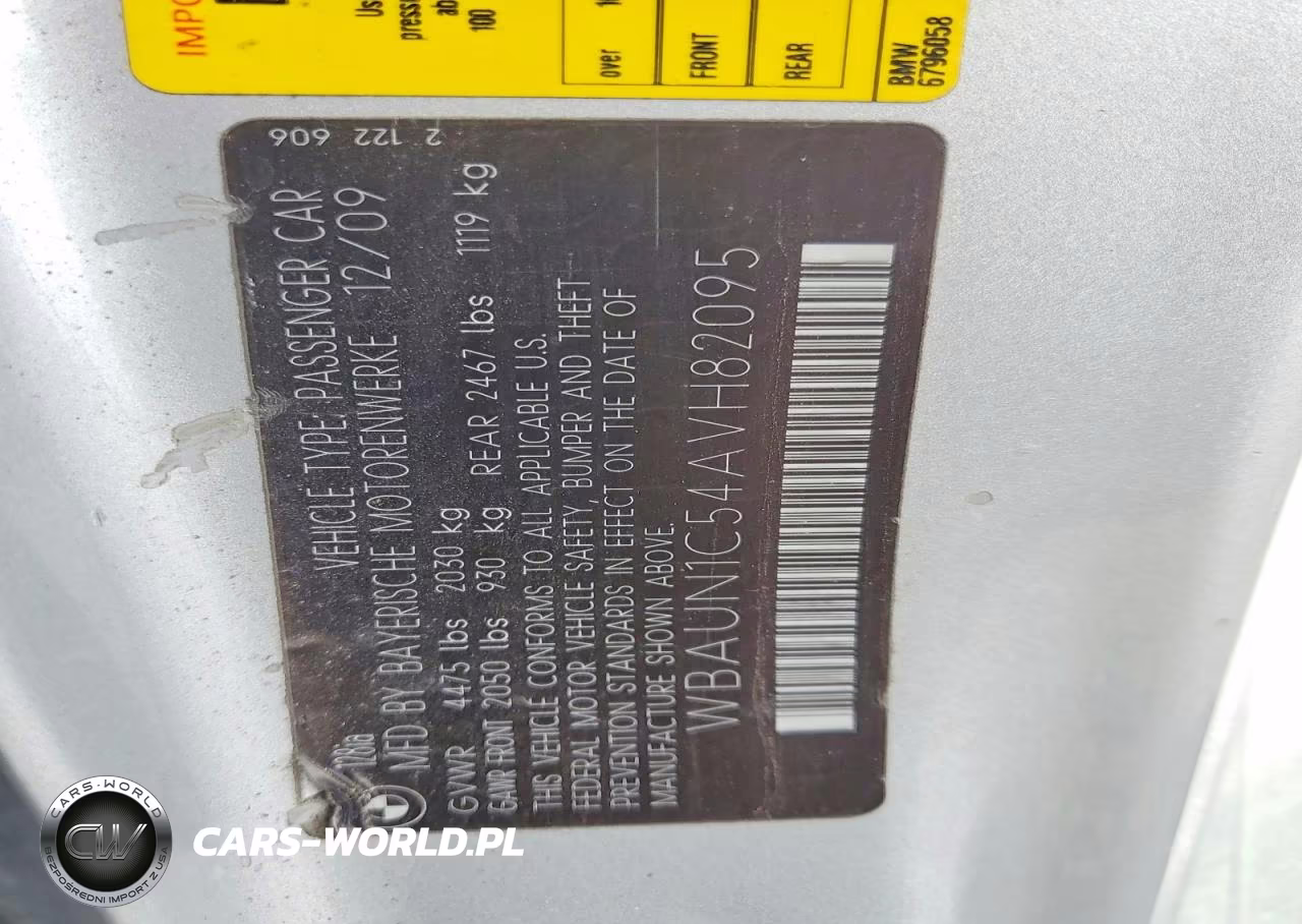 2010 BMW 128 I VIN:WBAUN1C54AVH82095 - 12