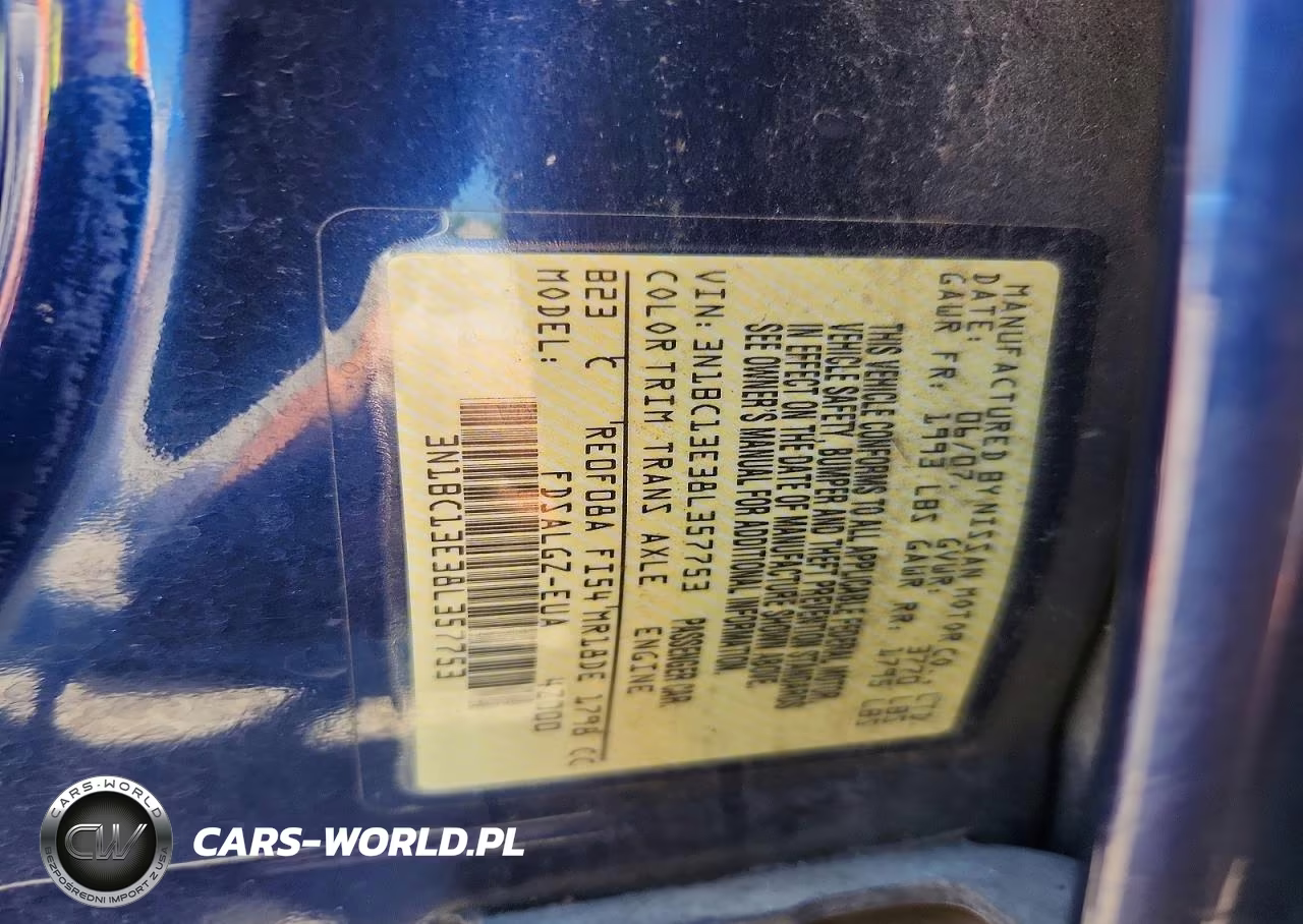 2008 Nissan Versa 1.8 S VIN:3N1BC13E38L357753 - 13