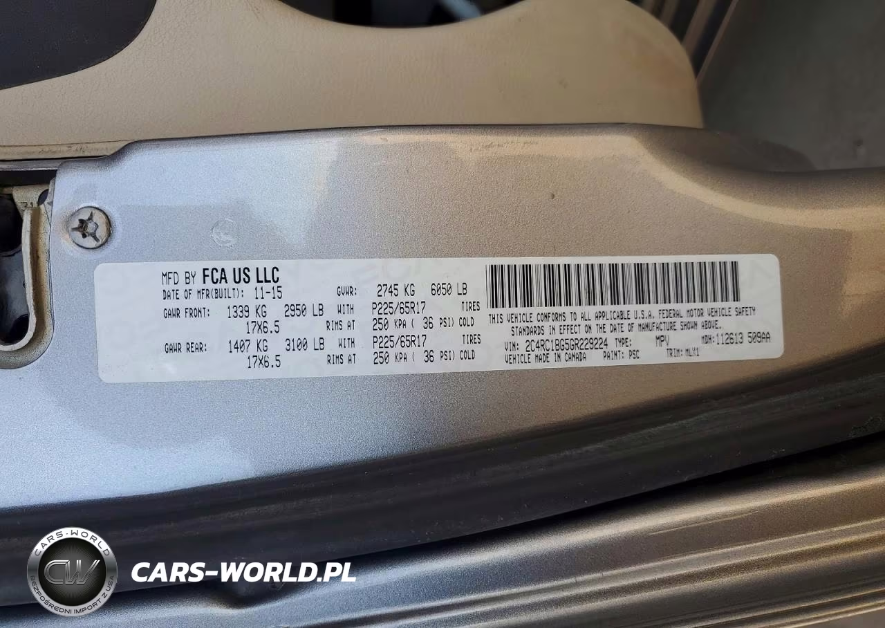 2016 Chrysler Town & Country Touring VIN:2C4RC1BG5GR229224 - 13