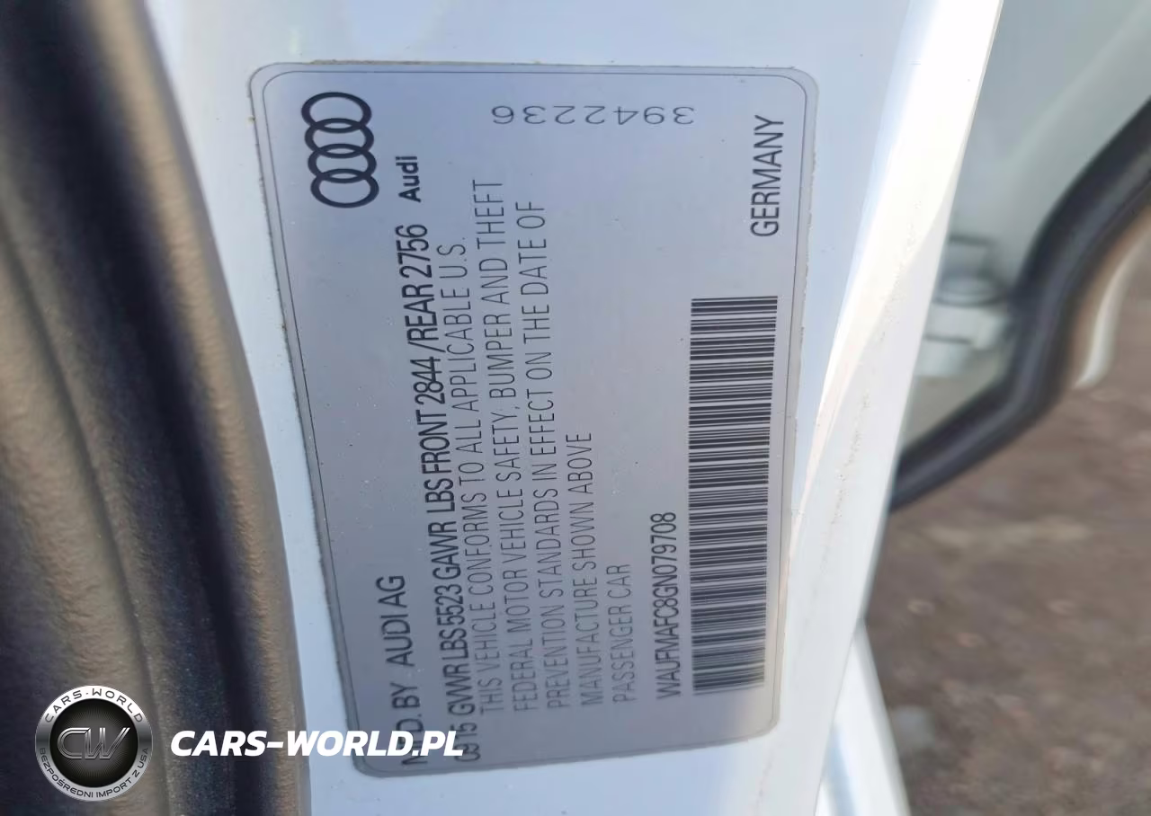 2016 Audi A6 Premium Plus VIN:WAUFMAFC8GN079708 - 12