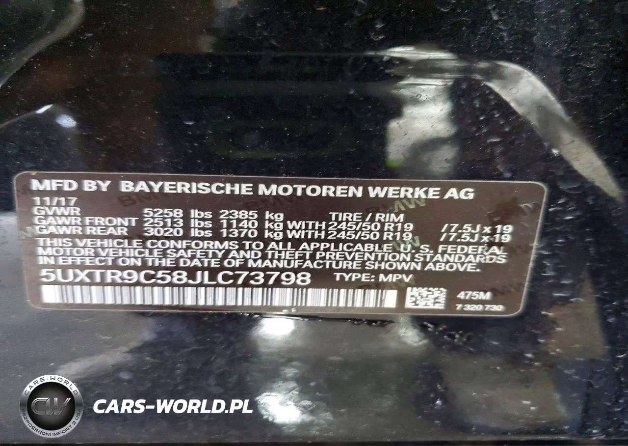 2018 BMW X3 xDrive30I VIN:5UXTR9C58JLC73798 - 13