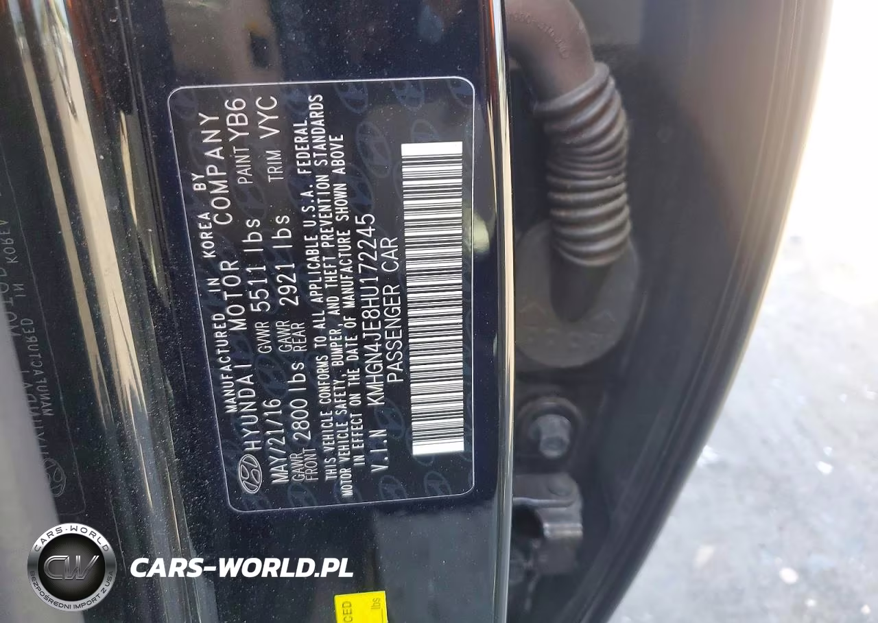 2017 Genesis G80 3.8 VIN:KMHGN4JE8HU172245 - 12