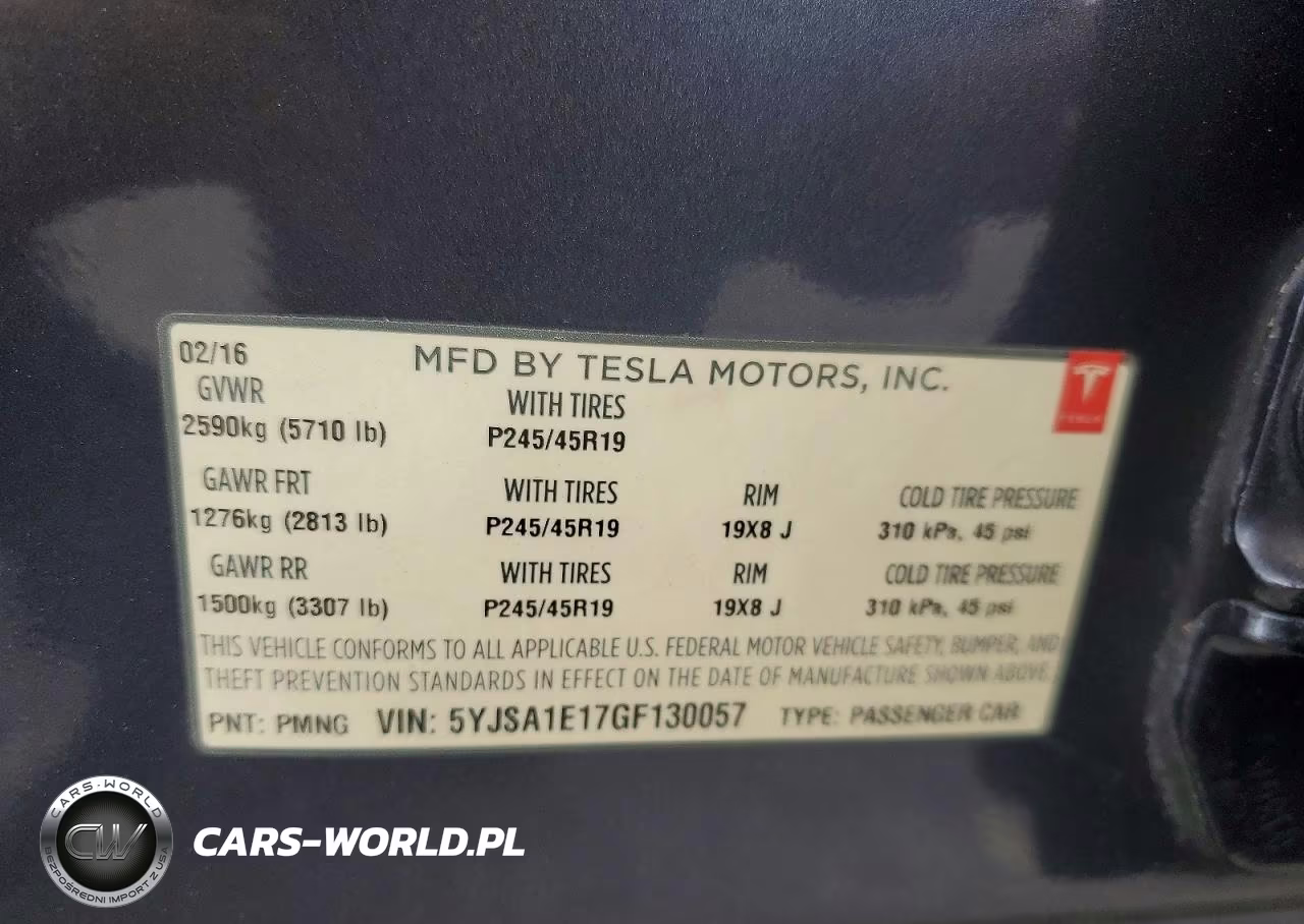 2016 Tesla Model S VIN:5YJSA1E17GF130057 - 13